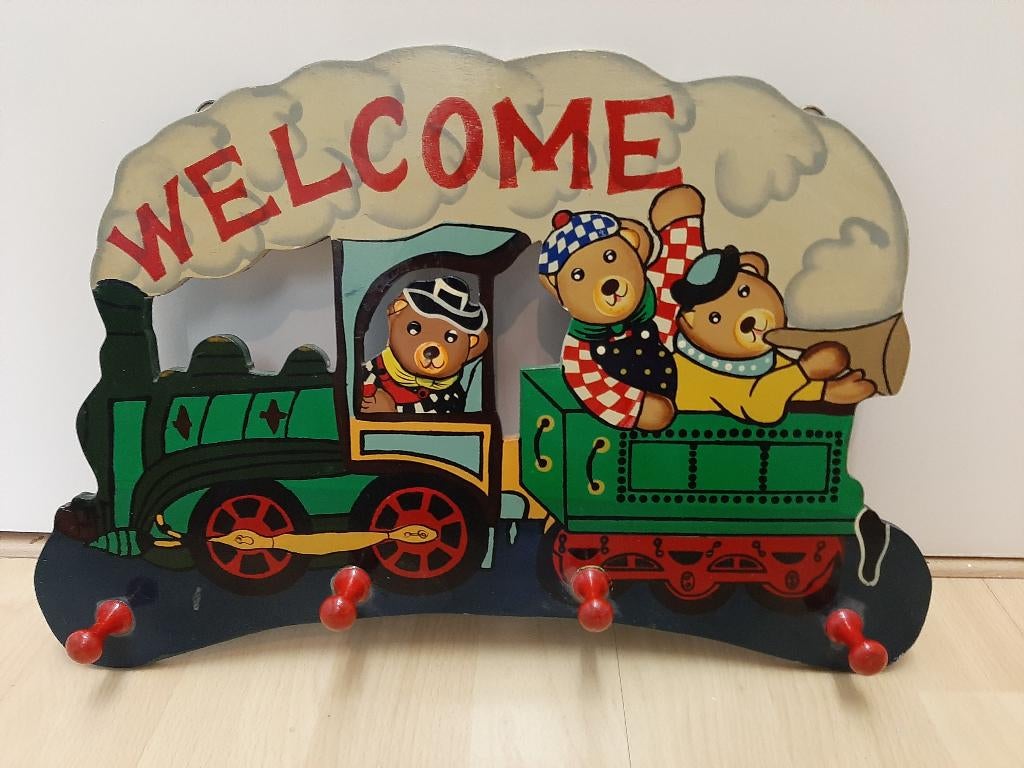 kinderkapstok, Huis en Inrichting, Woonaccessoires | Kapstokken, Gebruikt, Kinderkapstok, Minder dan 100 cm, Hout, Ophalen