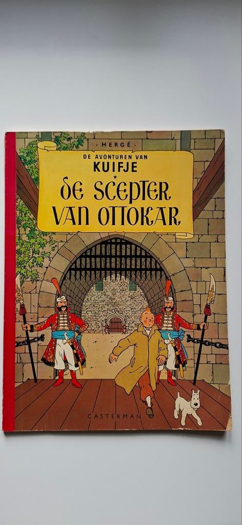 Kuifje stripboek: de scepter van Ottokar, 1947, Eén stripboek, Ophalen of Verzenden, Gelezen