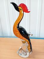 Prachtige Murano Glas Vogel - Handgemaakt Kunstobject, Antiek en Kunst, Antiek | Glas en Kristal, Ophalen