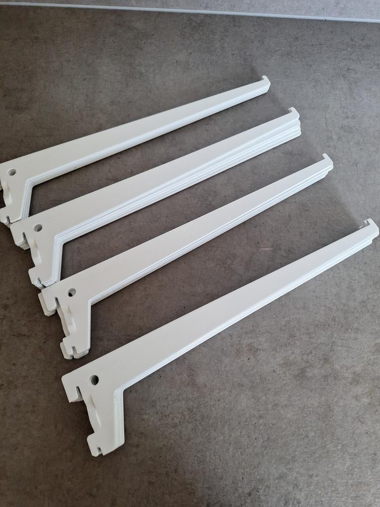 Witte plankdragers voor 30cm legplanken (22 stuks), Ophalen of Verzenden, Zo goed als nieuw