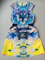 H&M Trend Dress 38 Watercolor Swing Print, Maat 38/40 (M), H&M, Geel, Ophalen of Verzenden