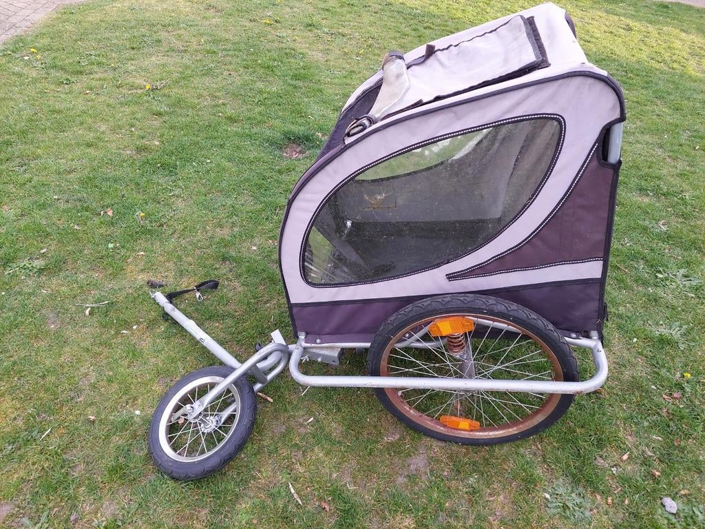 Hondenkar voor achter de fiets - Inclusief wiel en trekhaak, Ophalen, Gebruikt, Hondenkar