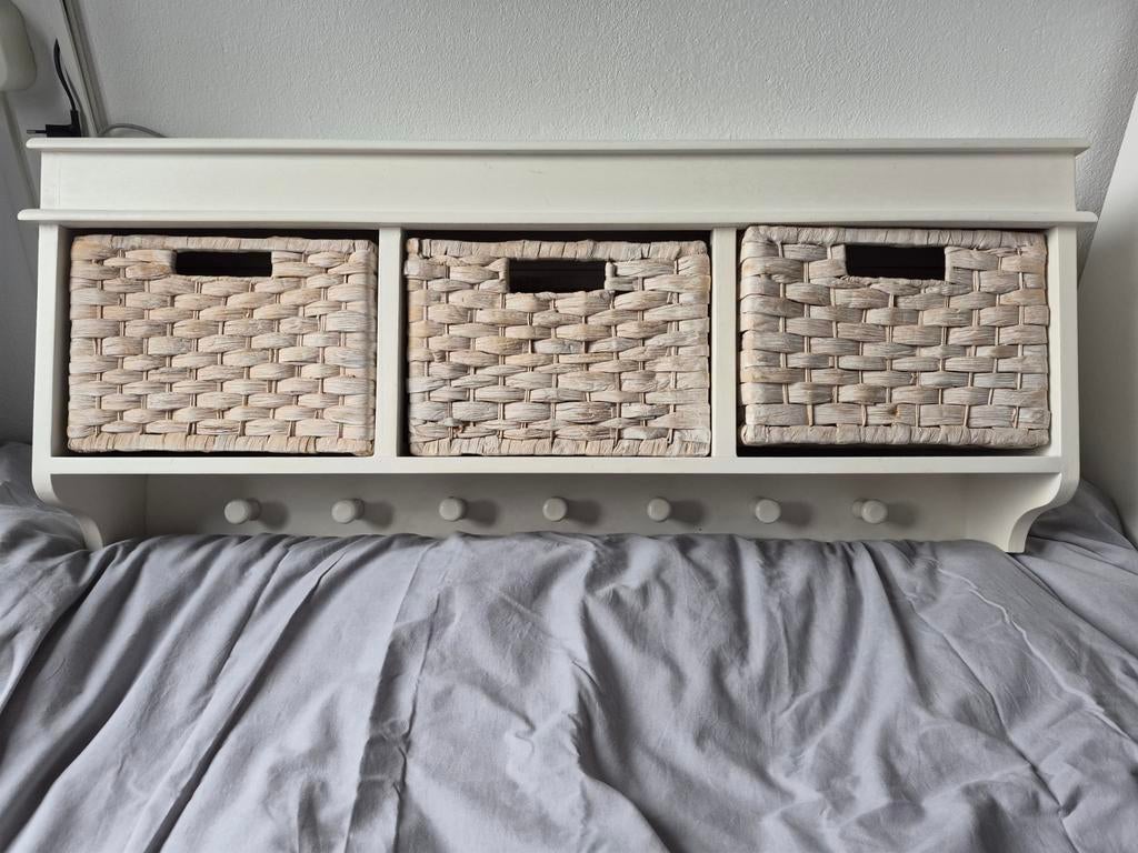 Kapstok met mandjes, Huis en Inrichting, Woonaccessoires | Kapstokken, Gebruikt, Minder dan 100 cm, Hout, Ophalen