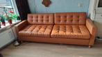 Ikea Landskrona slaapbank 200x140 leer - Zo goed als nieuw, Huis en Inrichting, Ophalen, Bruin, Tweepersoons, 140 cm