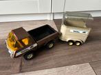 Tonka Wagen met paarden trailer, Ophalen of Verzenden, Gebruikt