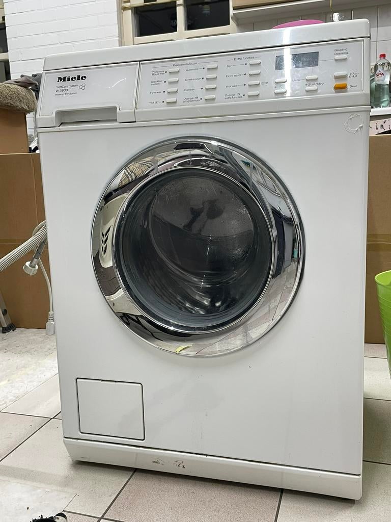 Miele W3933 WCS Wasmaschine - Defecte schokbrekers, Ophalen, Voorlader, Niet werkend, 85 tot 90 cm