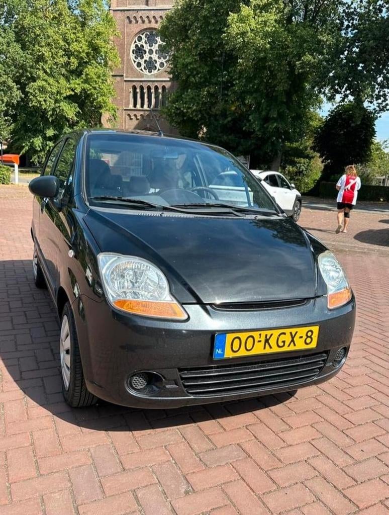 Chevrolet Matiz 0.8 2009 Zwart, Auto's, Voorwielaandrijving, Stof, Zwart, Origineel Nederlands