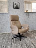 Hjort Knudsen Relaxfauteuil - Beige Leer, Overige kleuren, Niet van toepassing, Ophalen of Verzenden, Zo goed als nieuw