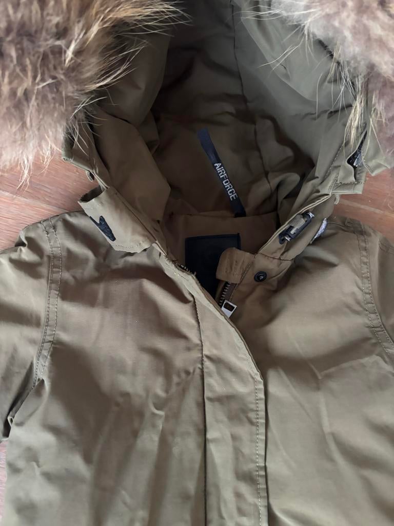 Airforce kids Jas  4 y maat 104, Ophalen of Verzenden, Zo goed als nieuw, Jas