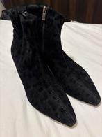 Zwarte suede enkellaarsjes Peter Kaiser mt 39, Kleding | Dames, Zwart, Lage of Enkellaarzen, Ophalen of Verzenden, Gedragen