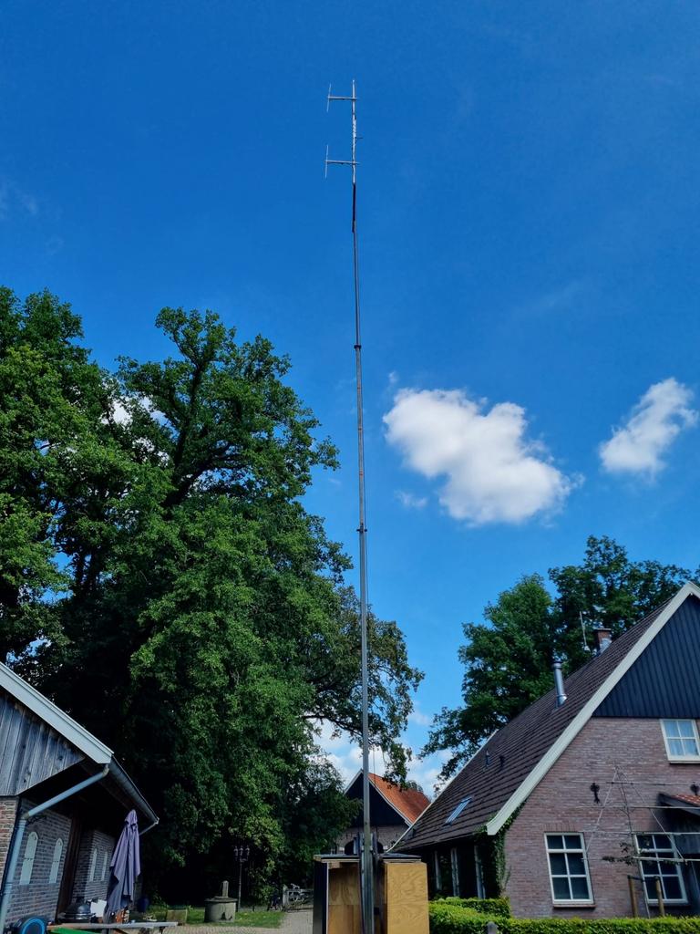 Mobiele kokermast 3x6, Ophalen, Gebruikt, Mast