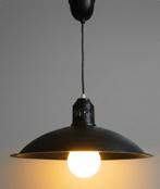 Hanglamp, zwart, Riverdale vintage serie, industrieel design, Gebruikt, Vintage, Ophalen of Verzenden, Metaal