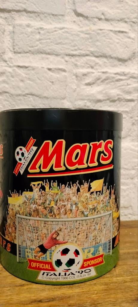 Vintage MARS voorraadbus Italia 90 voetbal, Ophalen of Verzenden, Gebruikt, Gebruiksvoorwerp