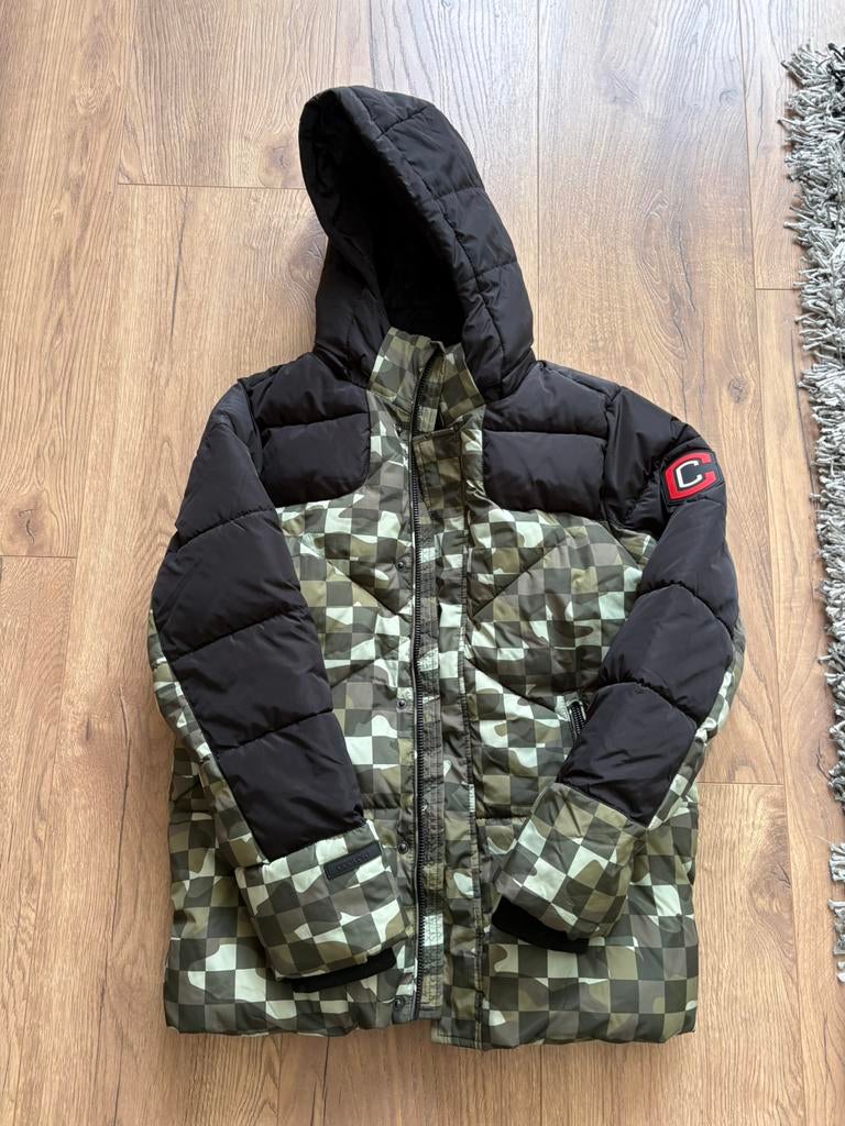 CoolCat winterjas legerprint maat 158/164, Ophalen of Verzenden, Zo goed als nieuw, Jongen, Jas