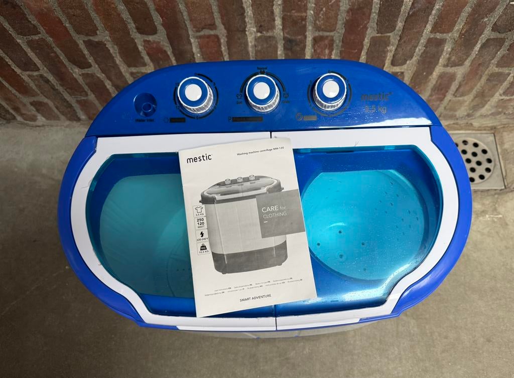 Mestic mini wasmachine met centrifuge, Minder dan 4 kg, Ophalen, Zo goed als nieuw, Minder dan 85 cm