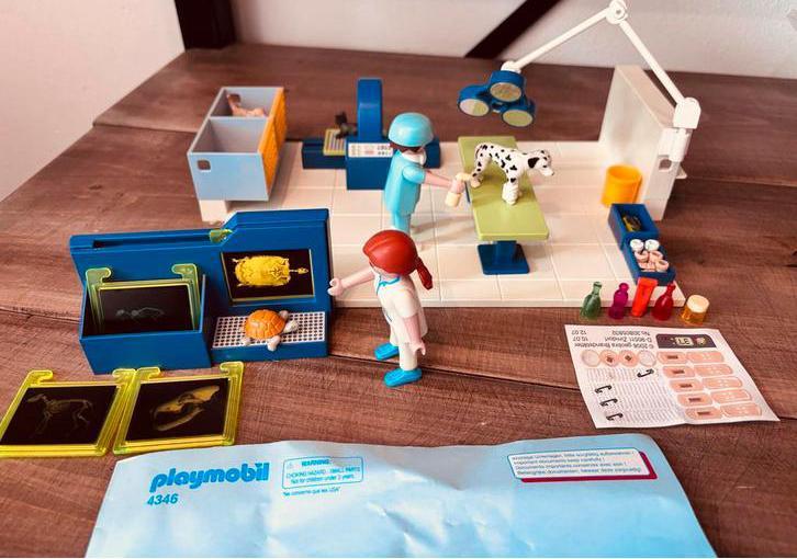 Playmobil 4346 Dierenkliniek compleet!, Kinderen en Baby's, Speelgoed | Overig, Zo goed als nieuw, Jongen of Meisje, Ophalen of Verzenden