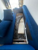 Slaapbank met opbergruimte - 224x92x80cm - Amsterdam Noord, Ophalen, Gebruikt, Blauw, Tweepersoons