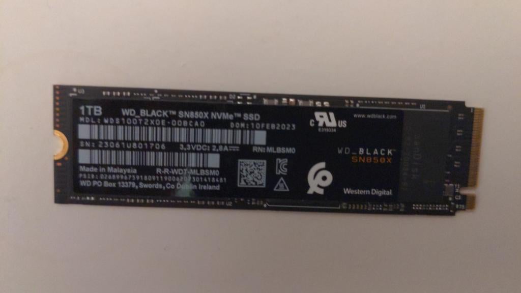 Sandisk harde schijf 1TB NVMe PCIe 4.0x4 sn850x, Ophalen of Verzenden, Laptop, USB