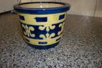 bloempot overbloempot bloembak keramiek Voor maat zie foto's, Gebruikt, Rond, Ophalen of Verzenden, Aardewerk