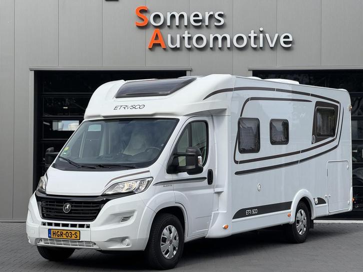 Etrusco T7400 QB | Queensbed Elektr. | Zonnepanelen | Dakair, Caravans en Kamperen, Campers, Bedrijf, tot en met 4, Half-integraal