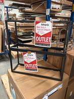 Twee metalen wandrekken - Outlet Bruynzeel Keukens, Ophalen, Met plank(en), 100 tot 150 cm, Nieuw