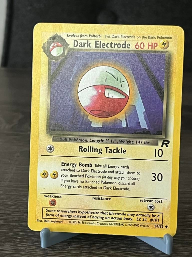 Dark Electrode (34/82) - Team Rocket - Good, Ophalen of Verzenden, Gebruikt, Losse kaart