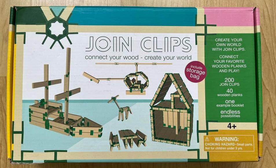 Join Clips Bouwset met Houten Latjes en Clips, Ophalen, Zo goed als nieuw, Overige merken