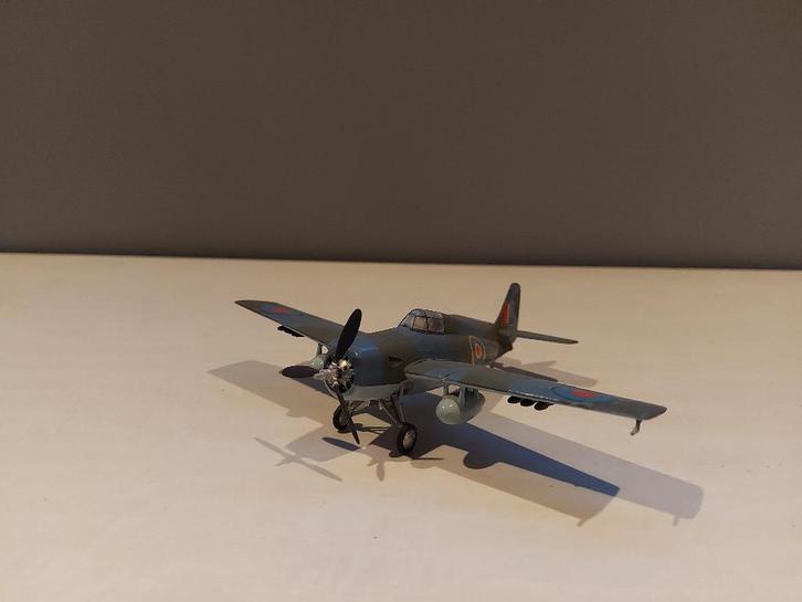Plastic model van een F-4F Wildcat/Martlet schaal 1/72 (M58), Verzamelen, Luchtvaart en Vliegtuigspotten, Gebruikt, Schaalmodel