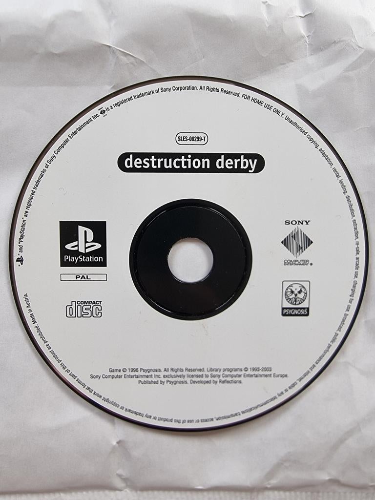 Destruction Derby, Spelcomputers en Games, Games | Sony PlayStation 1, 1 speler, Racen en Vliegen, Ophalen of Verzenden, Zo goed als nieuw