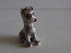 Miniatuur zilver DZ14 hond puppy zilveren miniaturen, Zilver, Verzenden