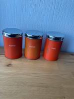 Retro voorraad blikken koffie suiker thee, Ophalen of Verzenden, Gebruikt, Koffie, Overige merken