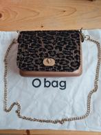 O bag leopard goud brons met ketting, Handtas, Ophalen of Verzenden, Bruin, Zo goed als nieuw