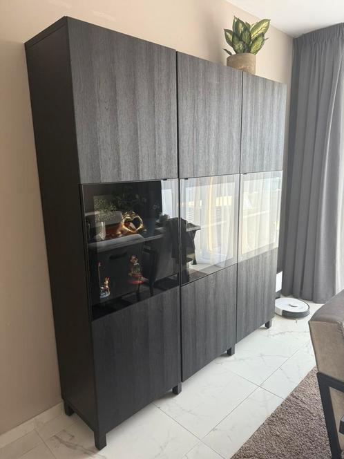Ikea besta kast, Huis en Inrichting, Kasten | Vitrinekasten, Zo goed als nieuw, Glas, Ophalen
