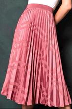 TED BAKER SATIJNEN GEPLOOIDE ROK, 40 (NEW €290) NIEUW💖💖💖, Maat 38/40 (M), Ophalen of Verzenden, Zo goed als nieuw, Roze