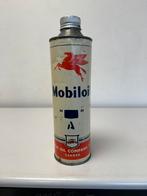 Mobiloil oud olie blik, Verzamelen, Ophalen of Verzenden, Gebruikt, Verpakking