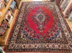 Vintage handgeknoopt perzisch tapijt hamadan 370x262, 200 cm of meer, 200 cm of meer, Gebruikt, Rechthoekig