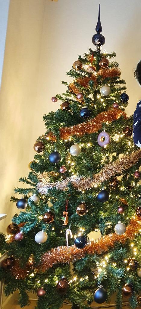 Kerstboom 180cm met complete set versiering, Diversen, Kerst, Zo goed als nieuw, Ophalen