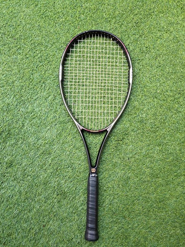 Wilson Nemesis High Beam PWS series L2 Tennisracket ant-zw, Sport en Fitness, Tennis, Gebruikt, Racket, Wilson, L2, Ophalen of Verzenden