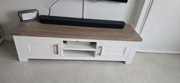 Teak houten tv meubel wit maison rosa 160 cm beschikbaar voor biedingen