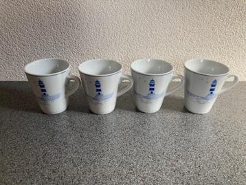 4 bekers/mokken NAUTISCHE deco tbv boot/strandhuisje/caravan beschikbaar voor biedingen