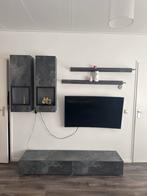 Moderne Woonkamer Wandmeubel Set - Steenlook, Ophalen of Verzenden, 200 cm of meer, 150 tot 200 cm, 25 tot 50 cm