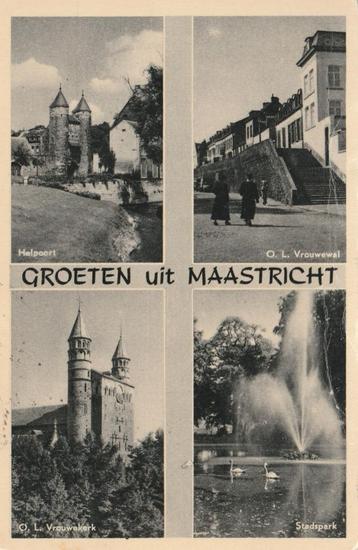 MAASTRICHT Helpoort Kerk Wal Fontein Stadspark 1952 beschikbaar voor biedingen