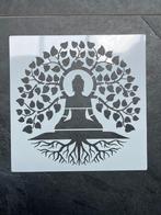 Levensboom sjabloon stencil met boeddha erin, Overige typen, Nieuw, Ophalen of Verzenden, https://verburgtvintage.nl/#contact