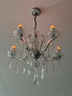Moderne LifeStyle chandelier van glas voor 5 lampen, Ophalen, Zo goed als nieuw, Glas