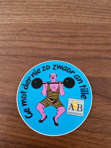 Vintage ASB Uitzendbureau Stickers beschikbaar voor biedingen