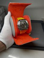 Richard mille 11-03 met gele band, Ophalen of Verzenden, Overige merken