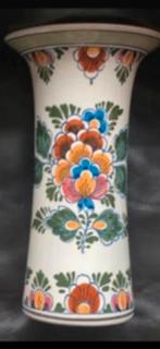 Delfts polychrome ronde vazen  2stuks 40A DK, Antiek en Kunst, Antiek | Keramiek en Aardewerk, Ophalen of Verzenden