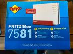 FRITZ!Box 7581 VDSL Router met Supervectoring, Ophalen of Verzenden, Zo goed als nieuw, Router met modem