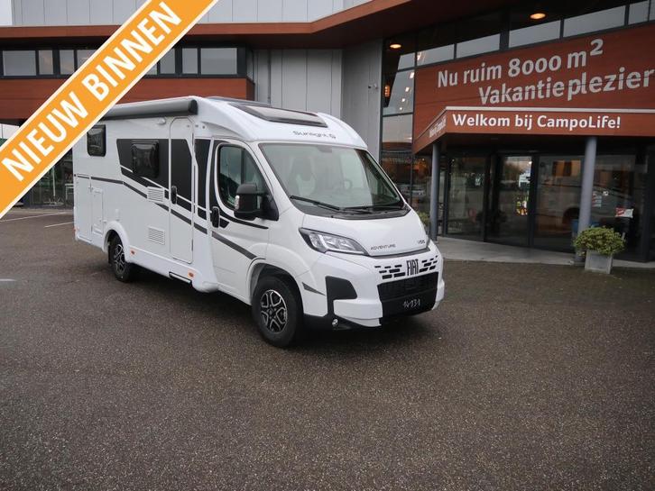 Sunlight V66 Adventure COMPACT/ENKELE BEDDEN !!, Caravans en Kamperen, Campers, tot en met 3, Half-integraal, Sunlight, Fiat, Diesel