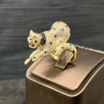 14k gouden panter ring prachtig model, Sieraden, Tassen en Uiterlijk, Ringen, Ophalen of Verzenden, Nieuw, Goud